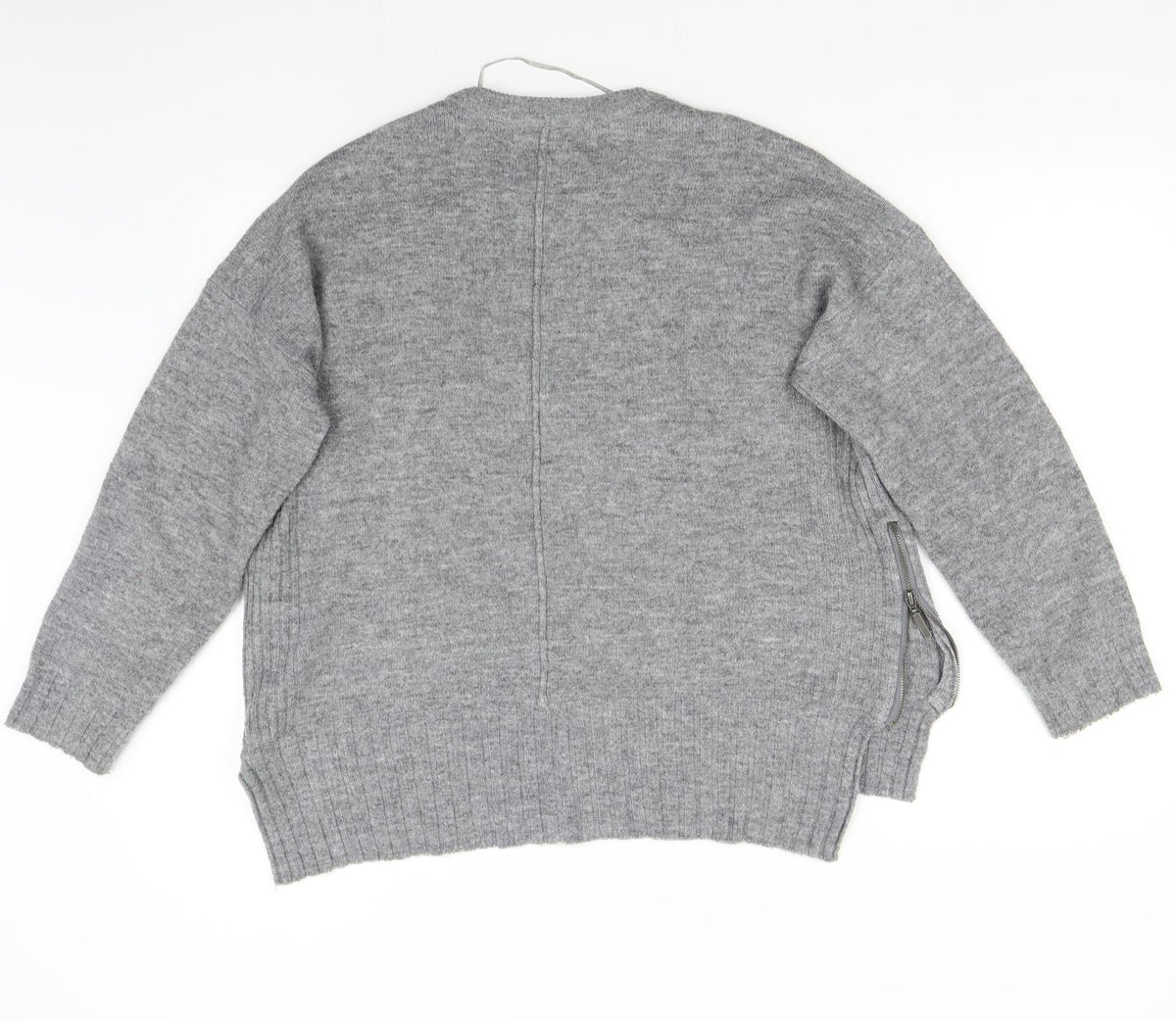 Back view of B. Young women’s grey knit jumper, size M