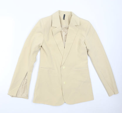 Womens UK Size 10 Preworn Regular Beige Suit Jacket