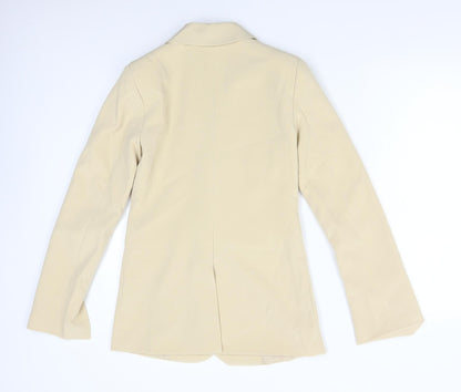Womens UK Size 10 Preworn Regular Beige Suit Jacket