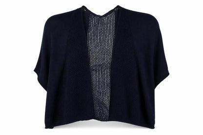 Front view of Marks & Spencer women’s blue cape jumper one size
