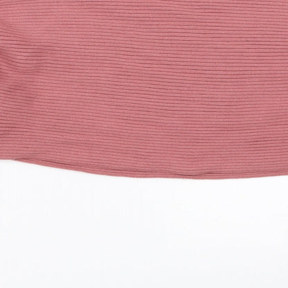 Womens UK Size M New Look Pink Pullover Jumper
