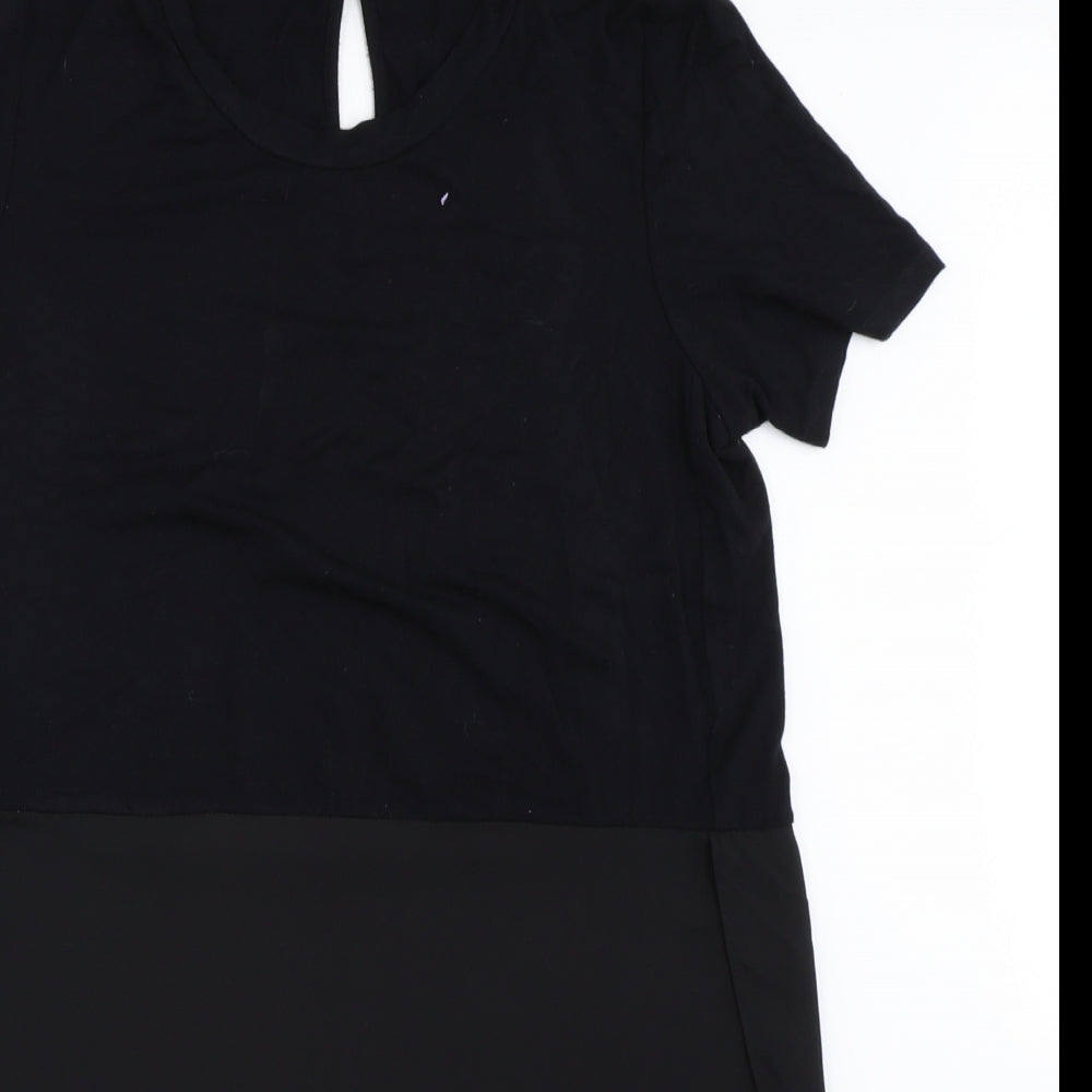 Womens UK Size 10 TU Black Basic Blouse