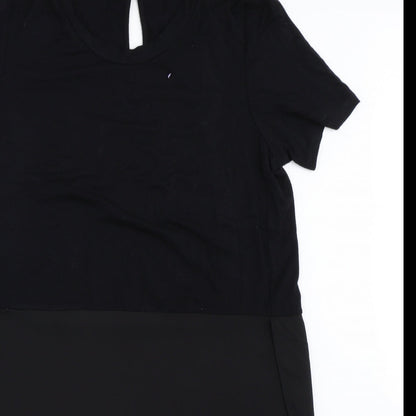 Womens UK Size 10 TU Black Basic Blouse