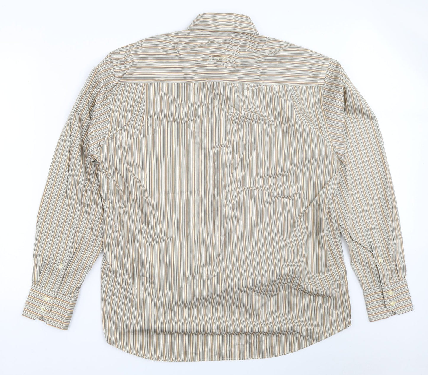 Andre Mens Beige Striped   Button-Up Size L