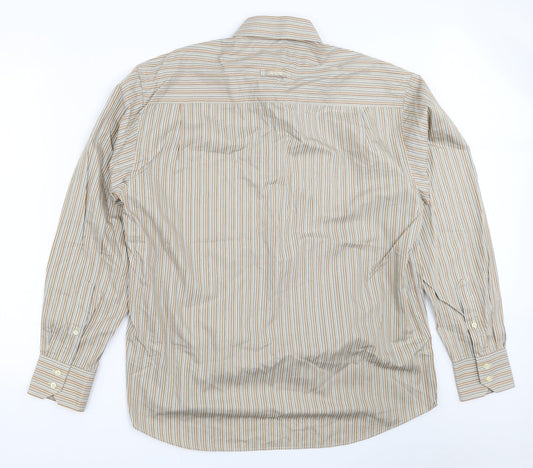 Andre Mens Beige Striped   Button-Up Size L
