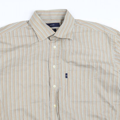 Andre Mens Beige Striped   Button-Up Size L