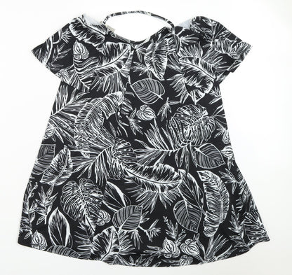ASOS Womens Black Batik  Mini  Size 10
