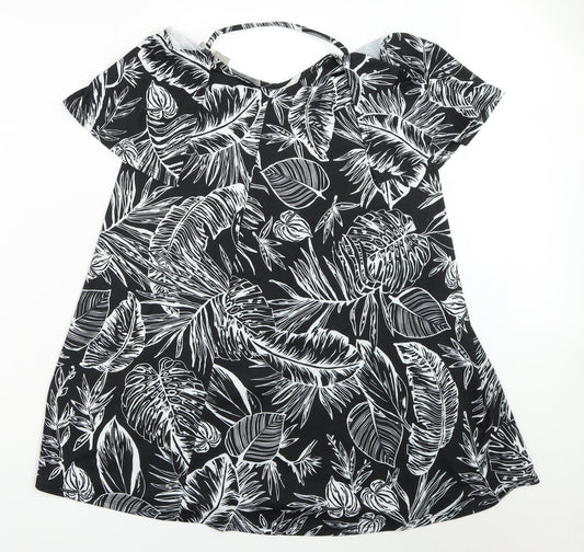 ASOS Womens Black Batik  Mini  Size 10