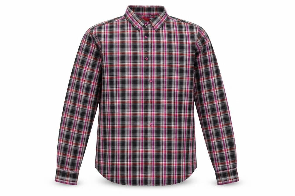 Mens UK Size L B-Line Black  Button-Up Long Sleeve Casual Shirt
