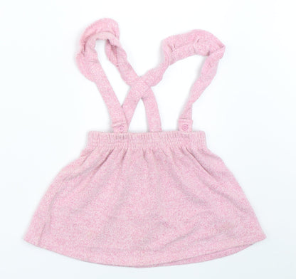 George Girls Pink   Pinafore/Dungaree Dress  Size 12-18 Months
