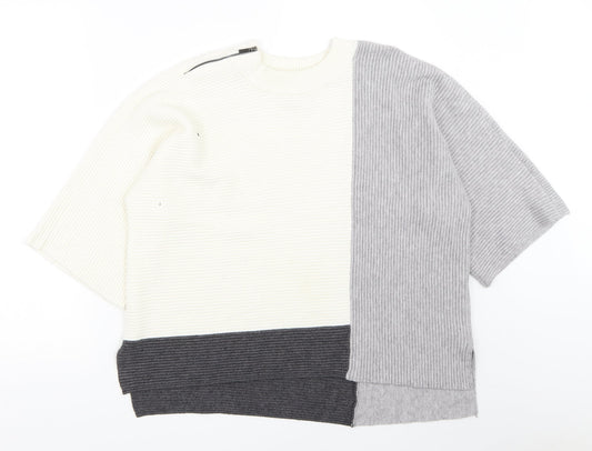 Womens UK Size S River Island Grey Pullover Jumper