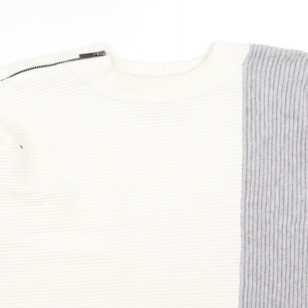 Womens UK Size S River Island Grey Pullover Jumper