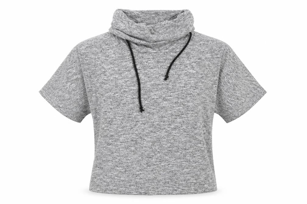 Womens UK Size 8 Atmosphere Grey Basic T-Shirt