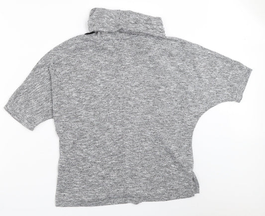 Womens UK Size 8 Atmosphere Grey Basic T-Shirt