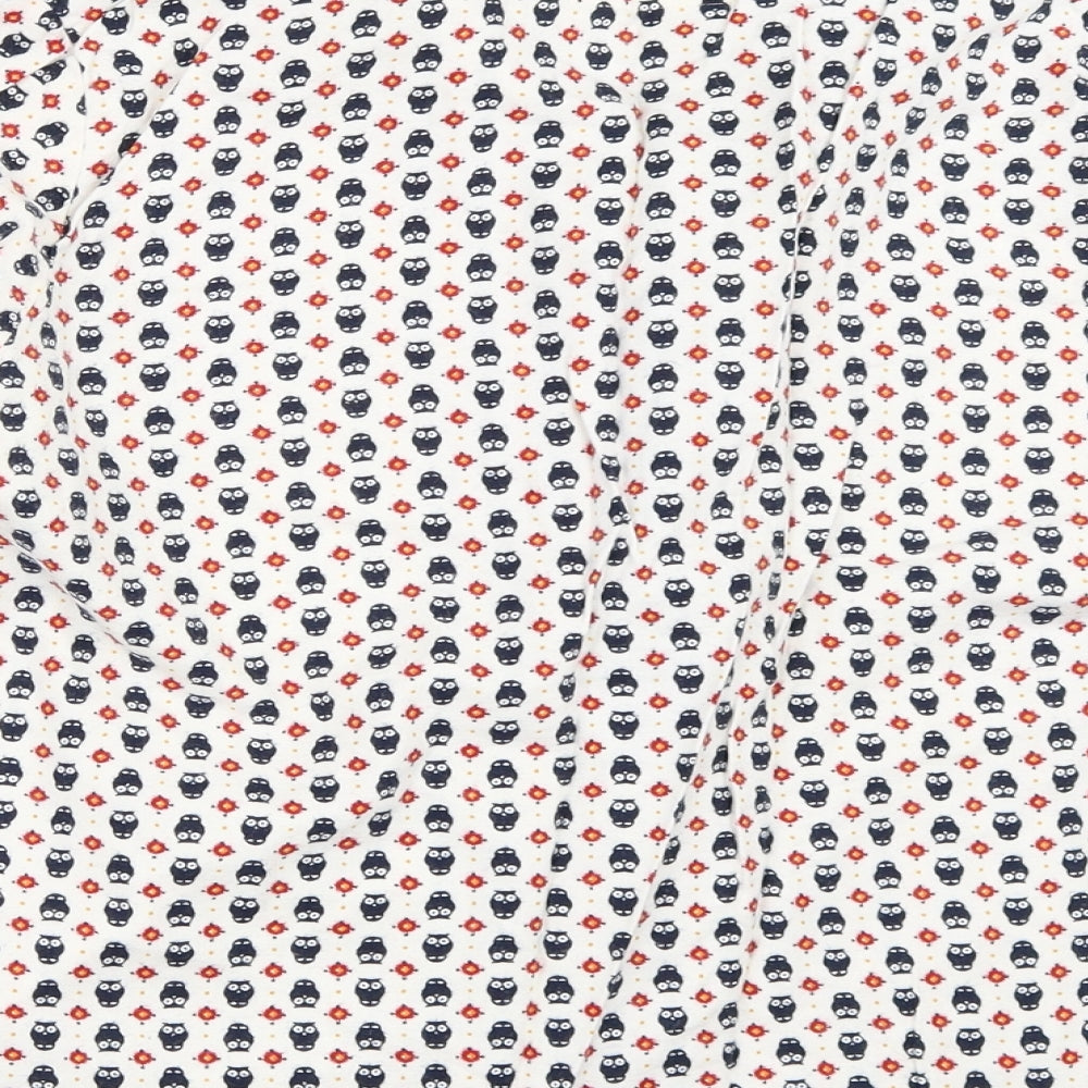 Brand and care label for Matalan women’s ivory solid top pyjama top, size UK 12