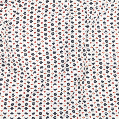 Brand and care label for Matalan women’s ivory solid top pyjama top, size UK 12