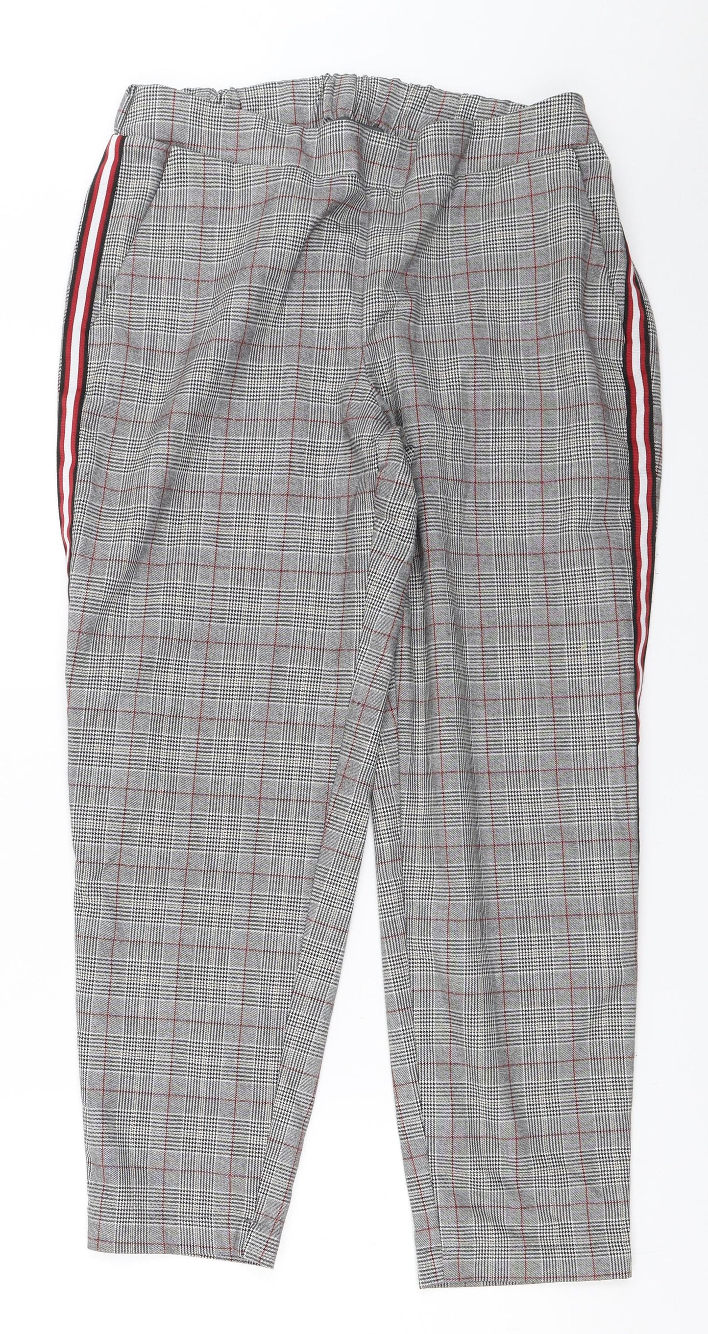 Primark Womens Grey   Capri Trousers Size 10 L25 in