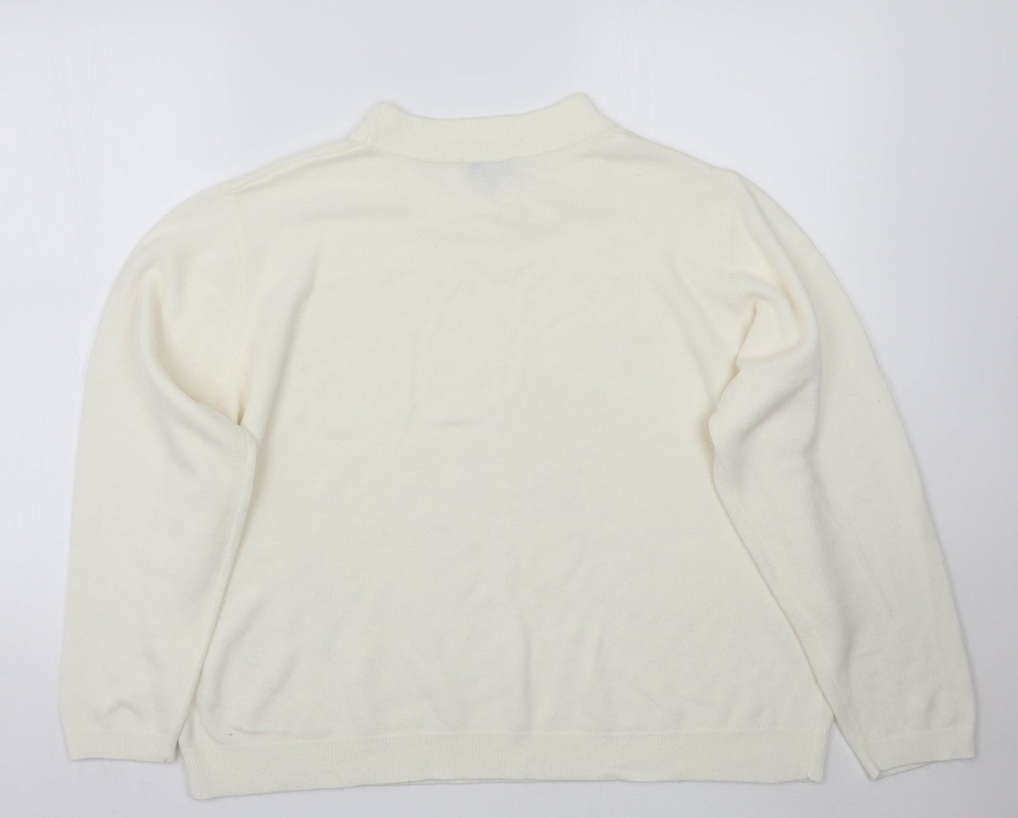 Womens UK Size 20 Arista Ivory Pullover Jumper