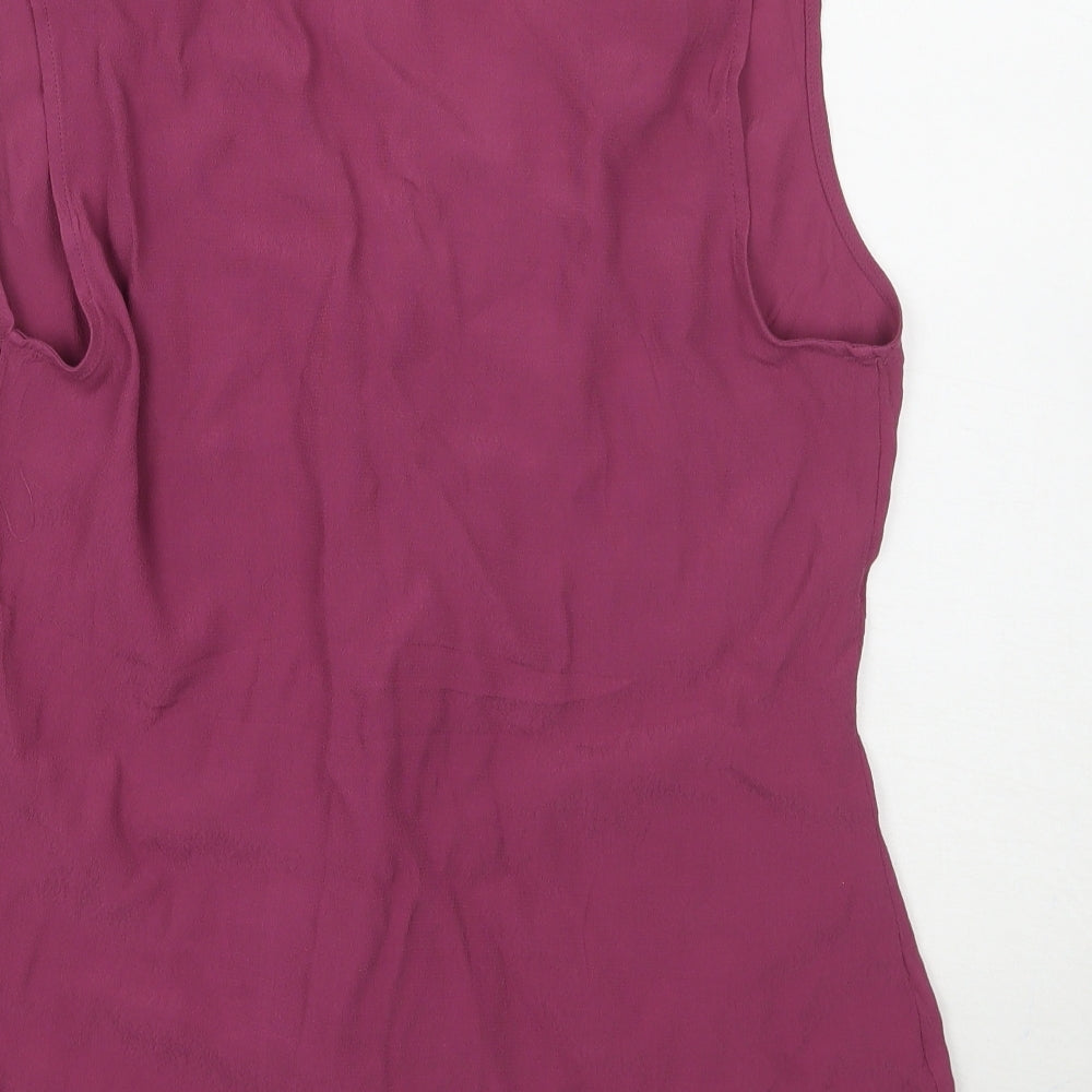 Womens UK Size 12 NEXT Purple Basic Button-Up