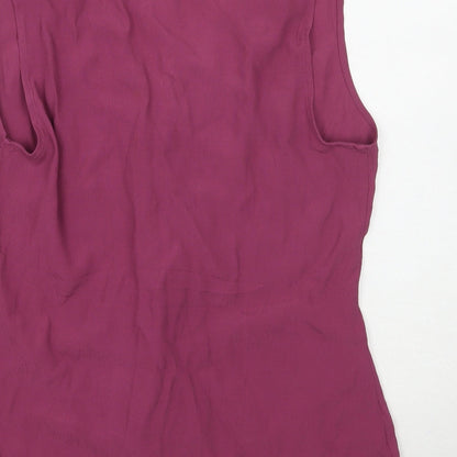 Womens UK Size 12 NEXT Purple Basic Button-Up