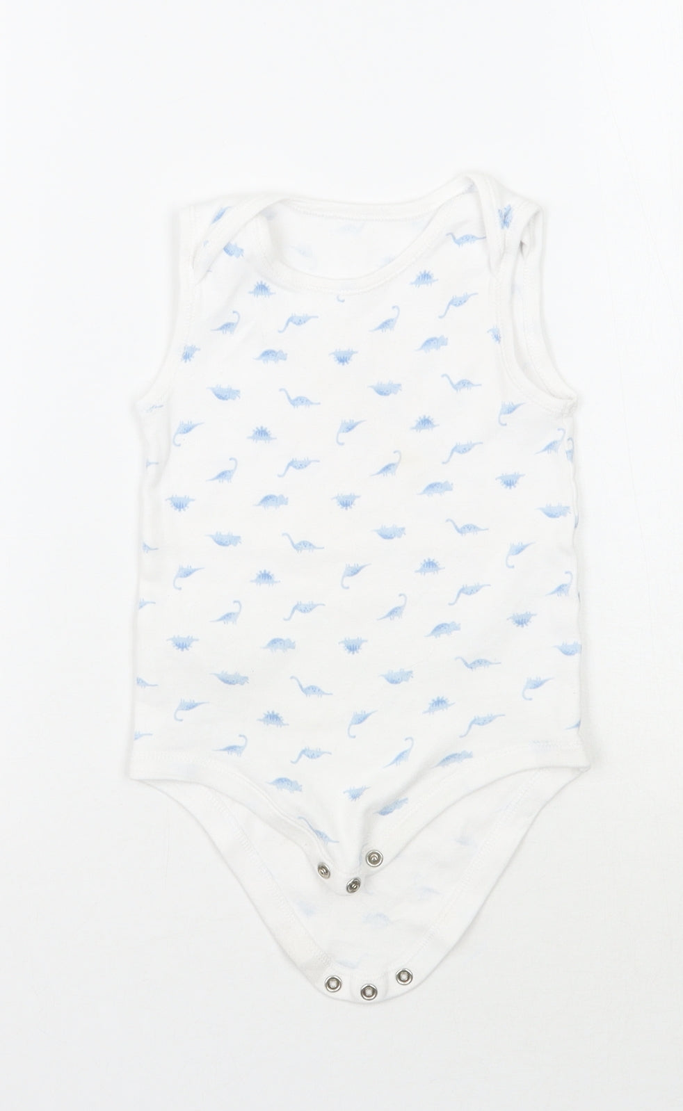 TU Baby White Animal Print  Babygrow One-Piece Size 18-24 Months