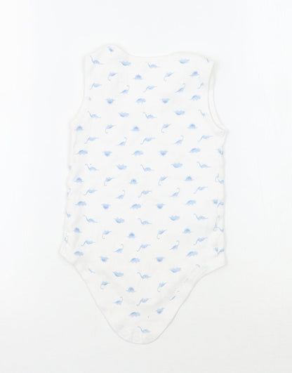 TU Baby White Animal Print  Babygrow One-Piece Size 18-24 Months
