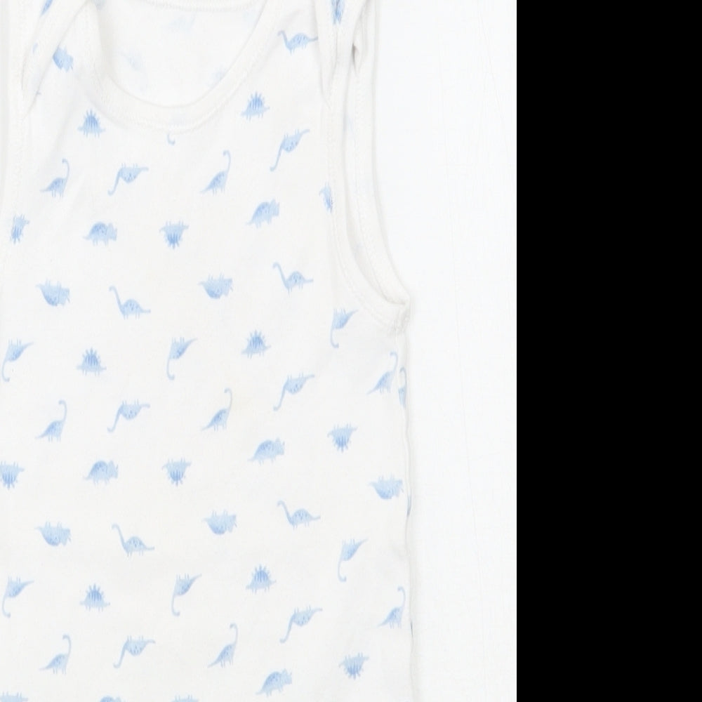 TU Baby White Animal Print  Babygrow One-Piece Size 18-24 Months
