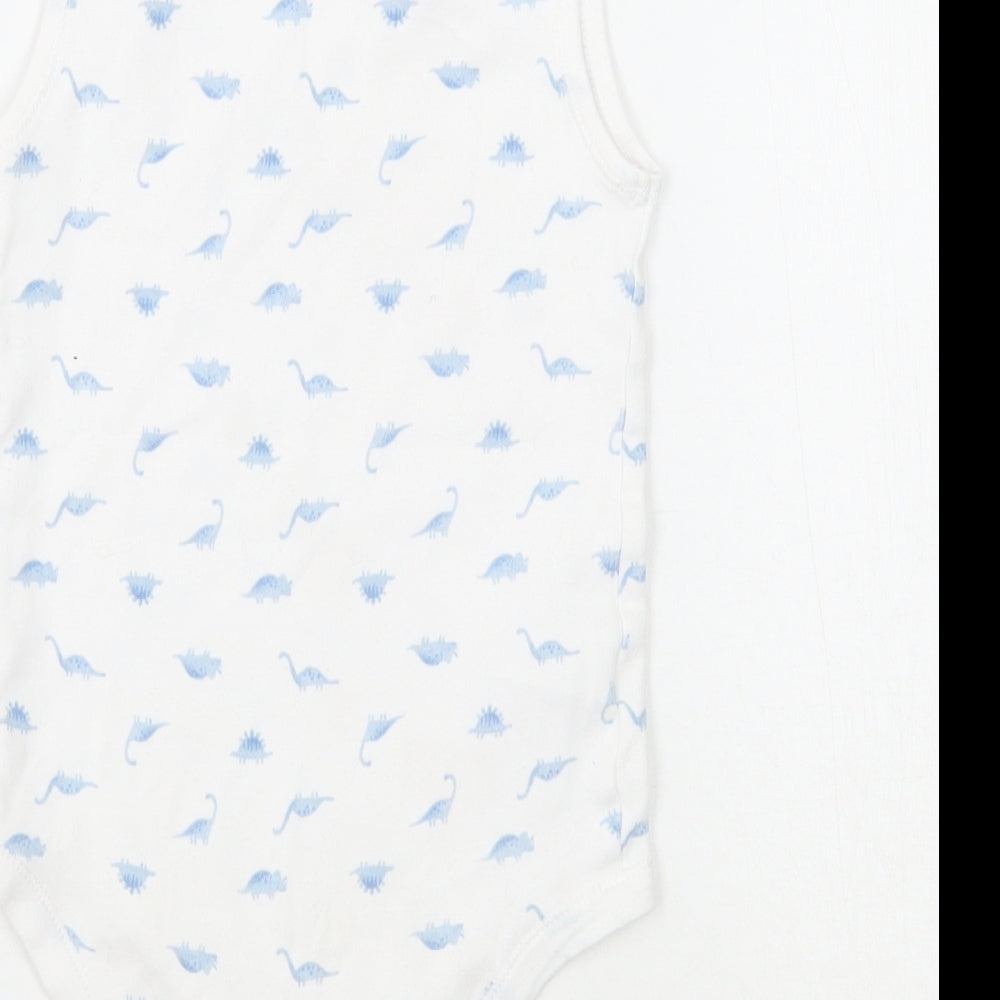 TU Baby White Animal Print  Babygrow One-Piece Size 18-24 Months
