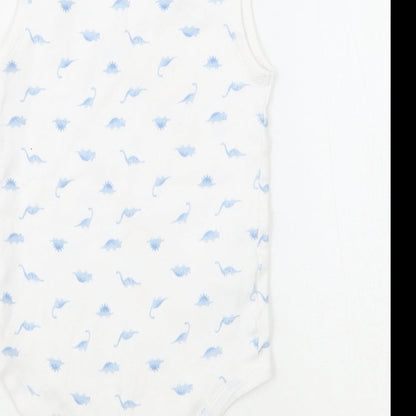 TU Baby White Animal Print  Babygrow One-Piece Size 18-24 Months