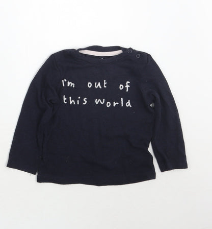 F&F Girls Blue   Pullover Jumper Size 9-12 Months