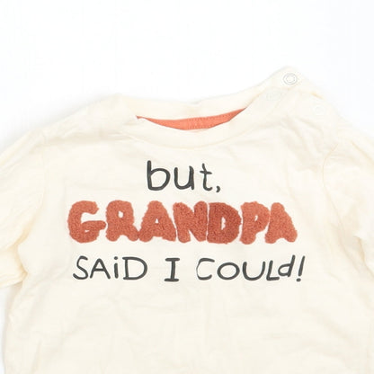 Nutmegt Baby Ivory   Pullover T-Shirt Size 9-12 Months