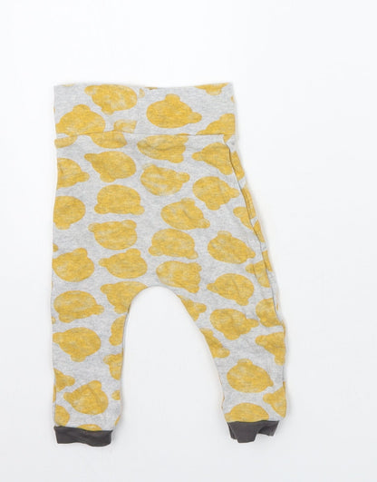 Nutmeg Baby Yellow Geometric  Sweatpants Trousers Size 9-12 Months