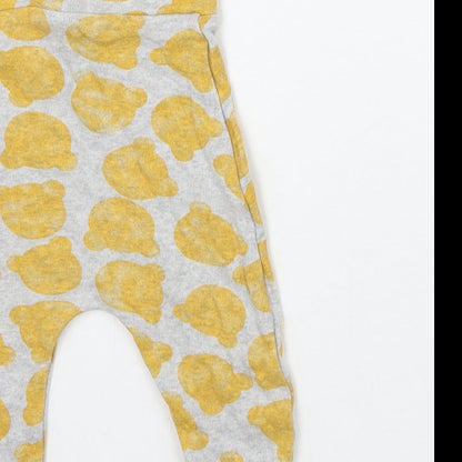 Nutmeg Baby Yellow Geometric  Sweatpants Trousers Size 9-12 Months