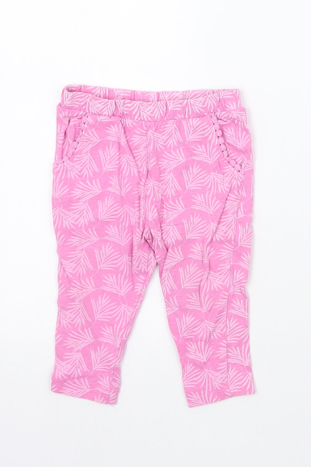 Matalan Girls Pink   Sweatpants Trousers Size 9-12 Months