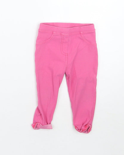 Matalan Baby Pink   Capri Trousers Size 9-12 Months