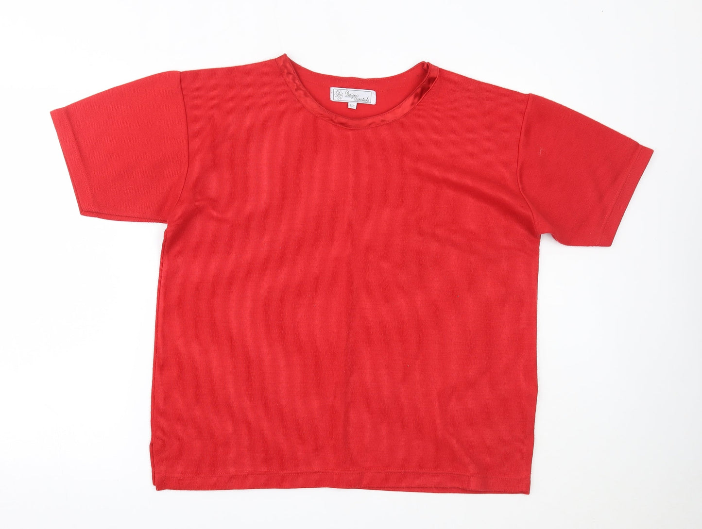 Design Essentials Womens Red   Basic T-Shirt Size M