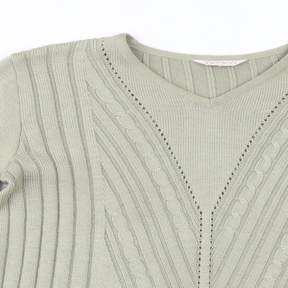 Daxon Womens Green   Basic Blouse Size 14