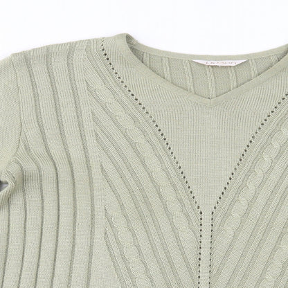 Daxon Womens Green   Basic Blouse Size 14