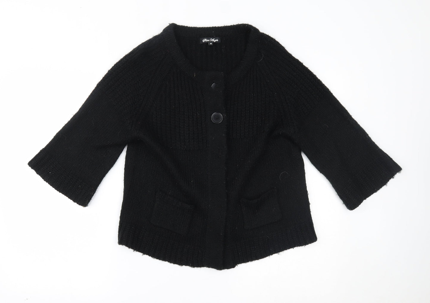 Silent Angels Womens Black   Cardigan Jumper Size 16