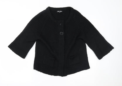 Silent Angels Womens Black   Cardigan Jumper Size 16