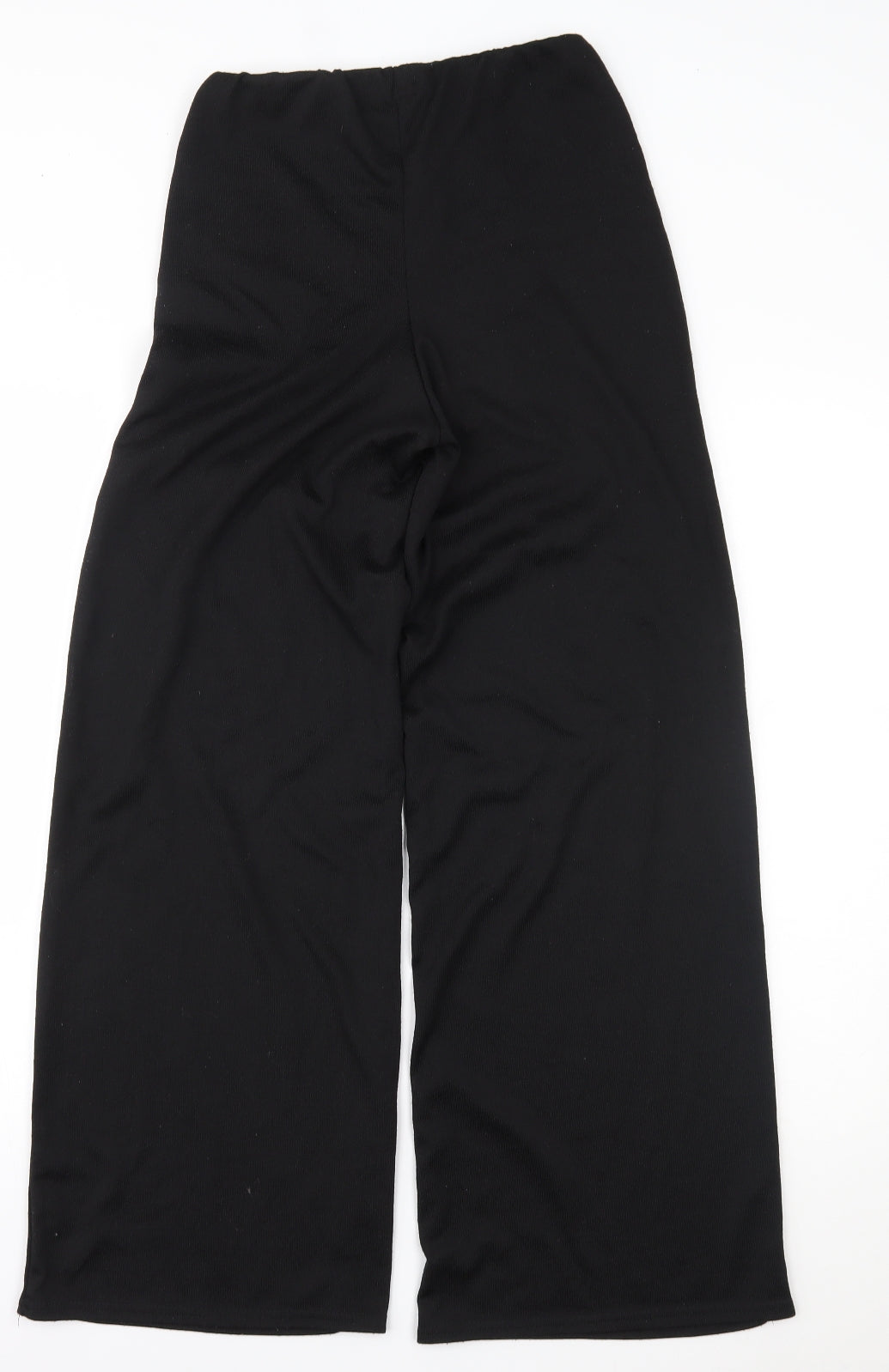 Womens UK Size 10 PRETTYLITTLETHING Regular Fit  Black Trousers