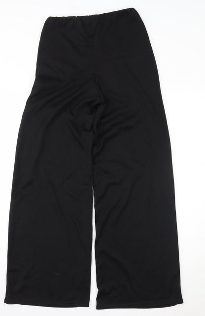Womens UK Size 10 PRETTYLITTLETHING Regular Fit  Black Trousers