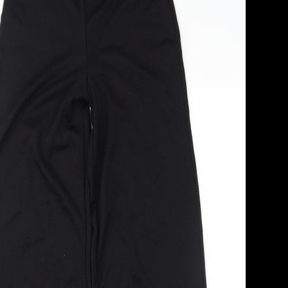 Womens UK Size 10 PRETTYLITTLETHING Regular Fit  Black Trousers