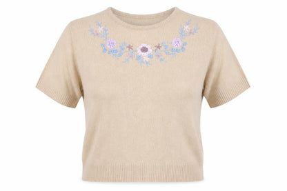 Classics Womens Beige   Basic T-Shirt Size 14