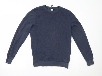 Mens UK Size XS H&M Blue Pullover Sweatshirt