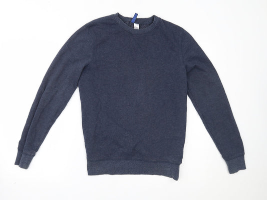Mens UK Size XS H&M Blue Pullover Sweatshirt