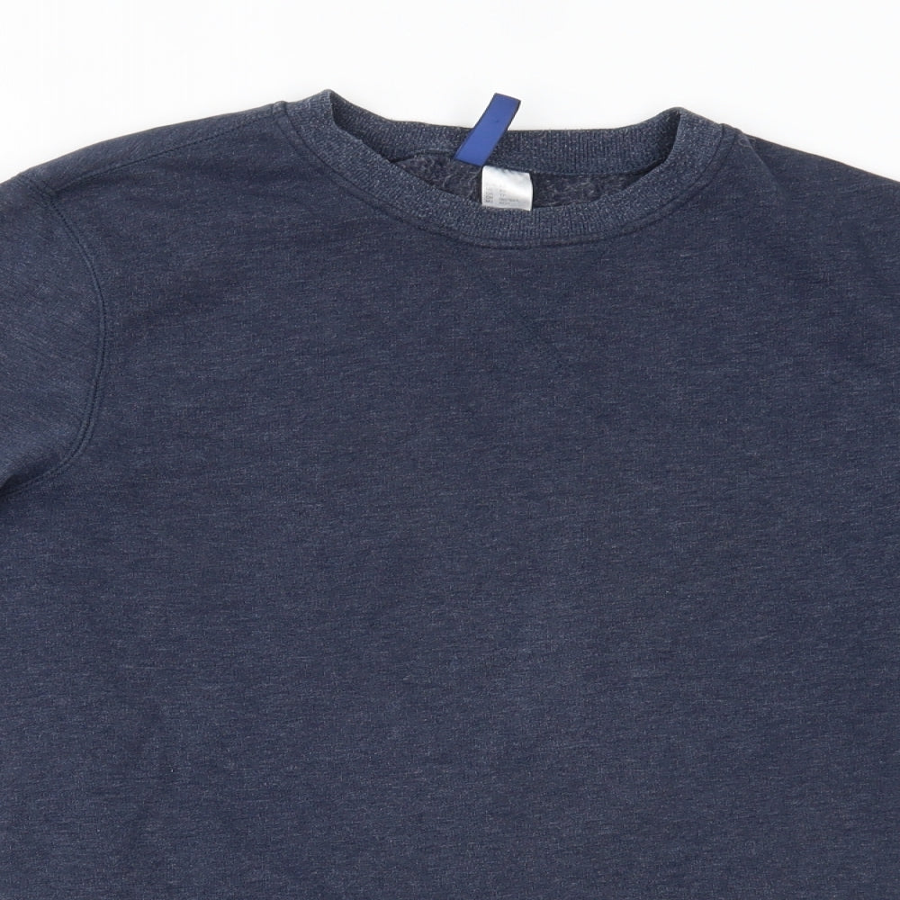 Mens UK Size XS H&M Blue Pullover Sweatshirt