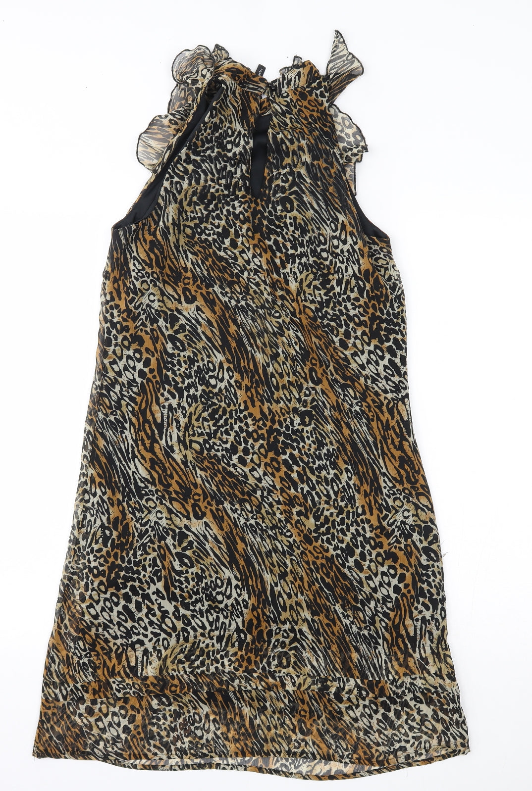 Fire Los Angeles Womens Brown Animal Print  Shift  Size M