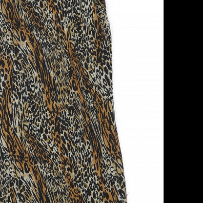Fire Los Angeles Womens Brown Animal Print  Shift  Size M
