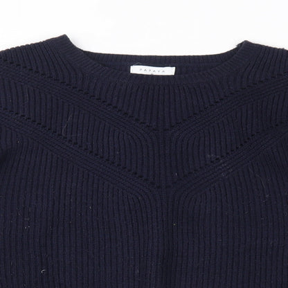 Womens UK Size M Papaya Blue Pullover Jumper
